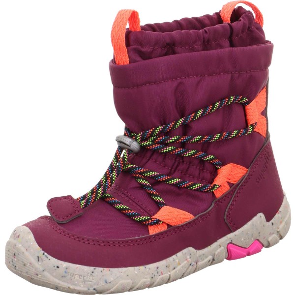 Superfit Gore-Tex Barefit Trace Winter Mädchen Barfußstiefel mit Warmfutter Rot/Orange