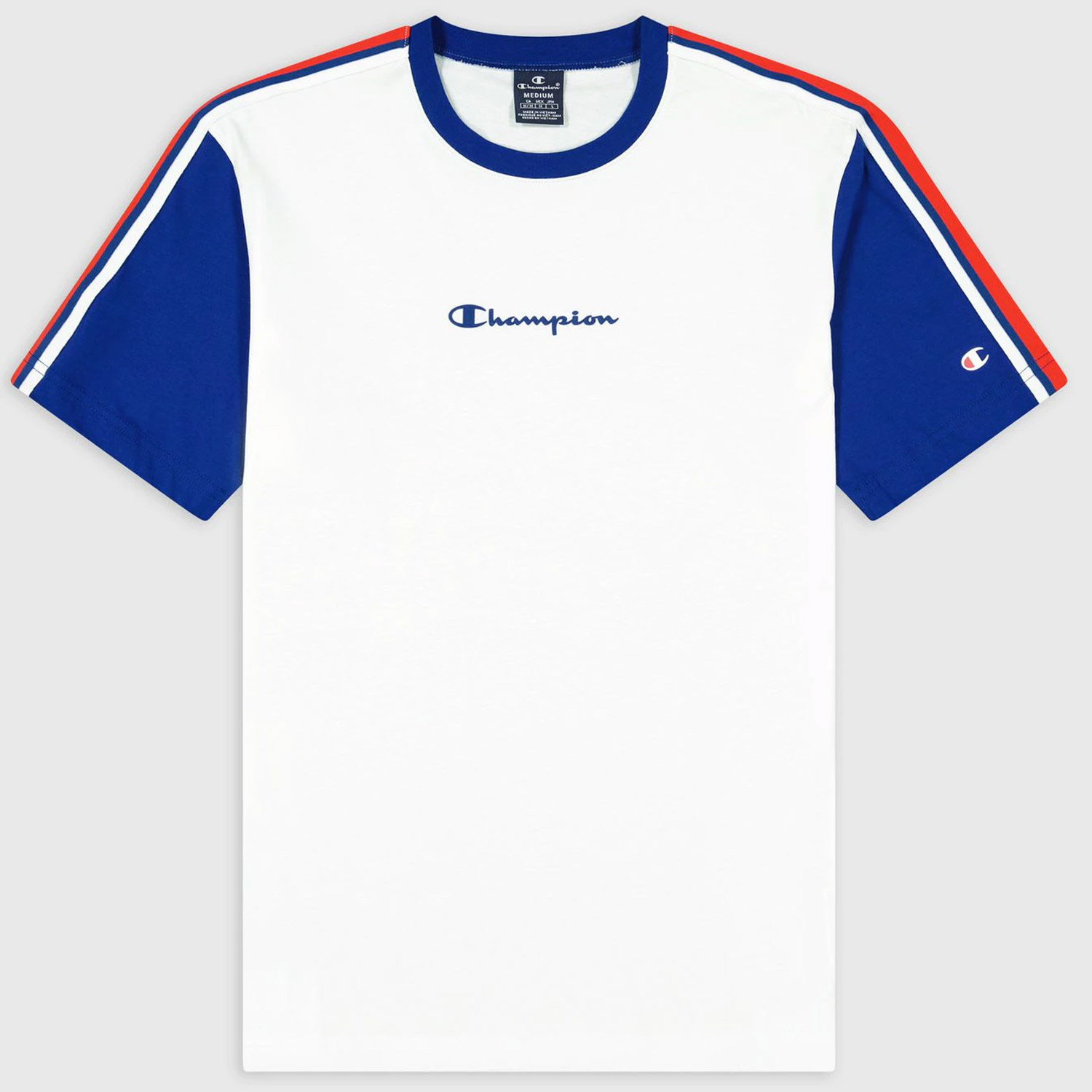 Shirt (White/WHT) im Flux | | Basketball-Stil Schuhe Online Herren Champion T-Shirt Crewneck & & Shirts Retro | Accessoires Weiß Unterwäsche Retro Mn