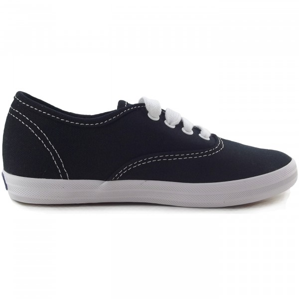 Keds Champion Canvas Girls Sneaker schwarz weiB black white Sneaker Kinderschuhe Flux Online Schuhe Acc