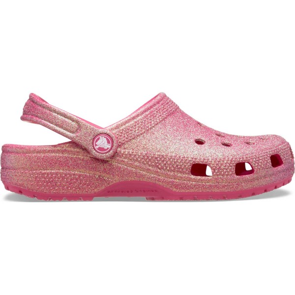 Crocs Classic Iridescent Glitter Damen Glitzer-Clogs Dragon Fruit