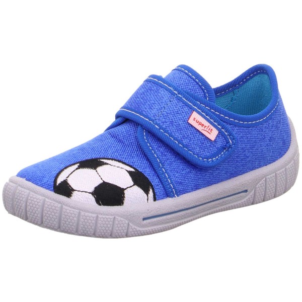 Superfit Bill Jungen Kigaschuhe mit Fussballmotiv Blau/Weiss (8500)