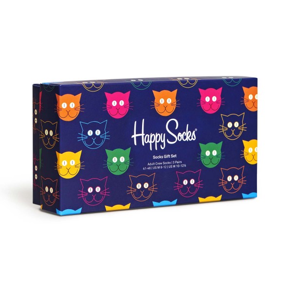 Multicolor Mixed | Socks Unisex 3-Pack Gift Cat Flux Socks Socks Online | Happy Set Gift | Socks Accessories