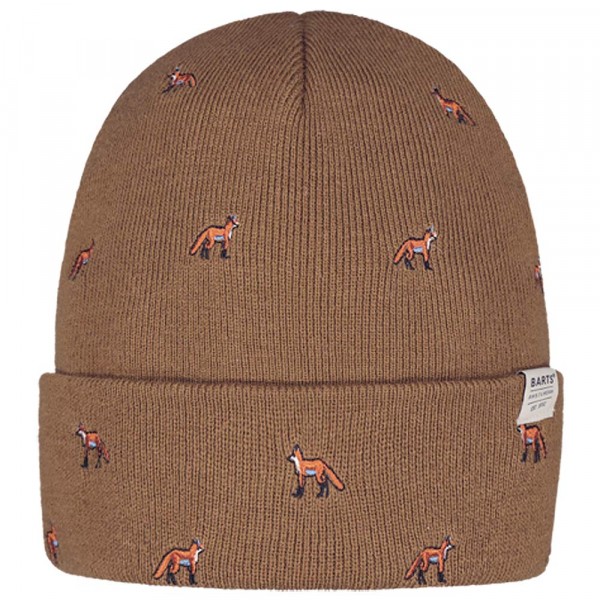 Barts Vinson Beanie Herren Feingestrickte Mütze Braun (Toffee)