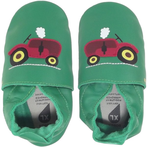 Bobux Tractor Traktor Baby Krabbelschuhe Grün (Emerald) 2