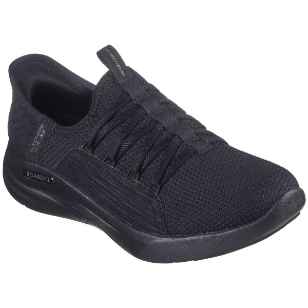 Skechers Slip-ins Sport - Ballet Chic Damen Schlupfschuhe mit bequemer Passform Schwarz (Black)