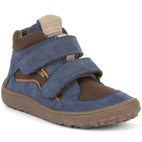 Froddo FroddoTex Barefoot Autumn Kinder Wasserdichte Barfußschuhe Blau/Braun (Denim+)