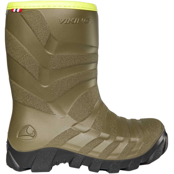 Viking Ultra Warm Kinder Winterstiefel aus PU mit Warmfutter Khaki/Black