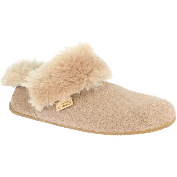 Living Kitzbühel Slip-On Walk Premium Damen Hausschuhe aus Schurwolle Timeless Taupe