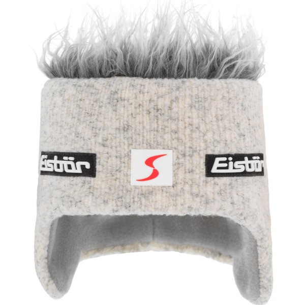 Eisbär Cocker SP Unisex Wuschelhaarmütze mit Fleece-Inlet Silber/Graumele