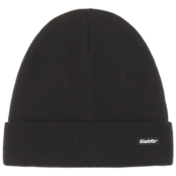 Eisbär Skater Unisex Beanie mit Umschlag Schwarz (Black)