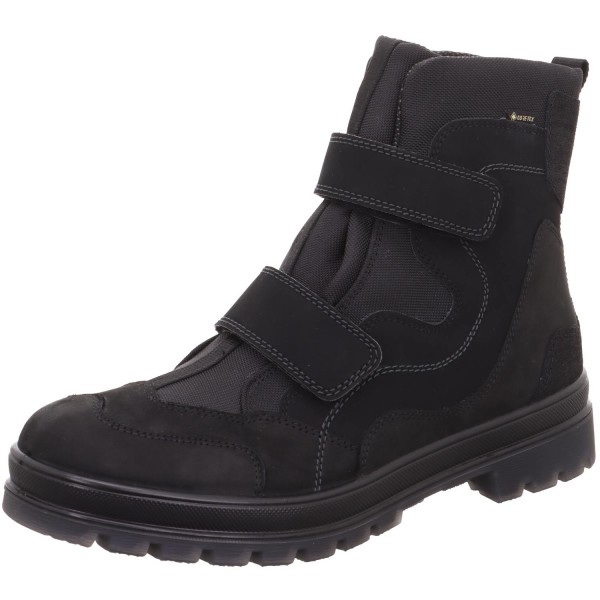 Legero Gore-Tex Montana Herren Winterstiefel mit Klettverschlüssen Schwarz