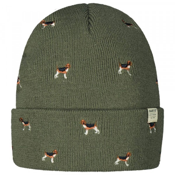 Barts Vinson Beanie Herren Feingestrickte Mütze Dunkelgrün (Green)