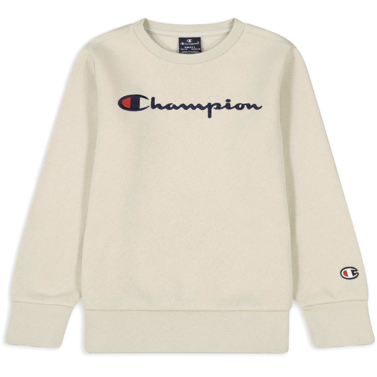 Schuhe Kids | Sweatshirts Pullover | Sweatshirt Logo-Schriftzug mit Beige Champion & Online Kinder Accessoires Crewneck & (Off-White/SVL) Jacken | Flux