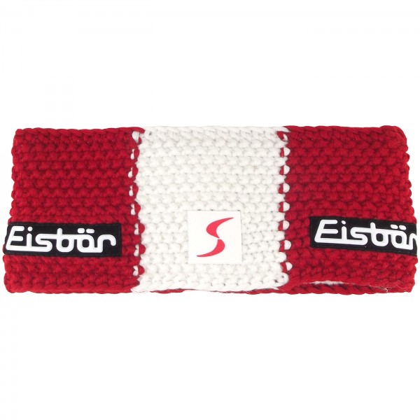 Eisbär Jamies Flag SP Unisex Stirnband rot/weiß/rot