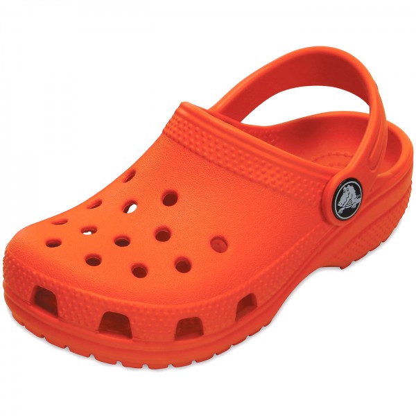 orange kids crocs