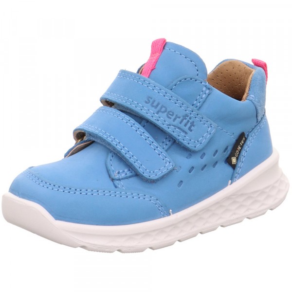 Superfit Gore-Tex Breeze Kleinkinder Wasserdichte Klettschuhe Hellblau/Pink