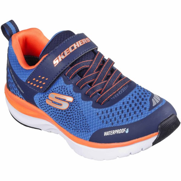 Skechers Ultra Groove - Aquasonik Jungen Wasserdichte Sneaker Schwarz/Blau/Orange (BLK/NVY/ORG)