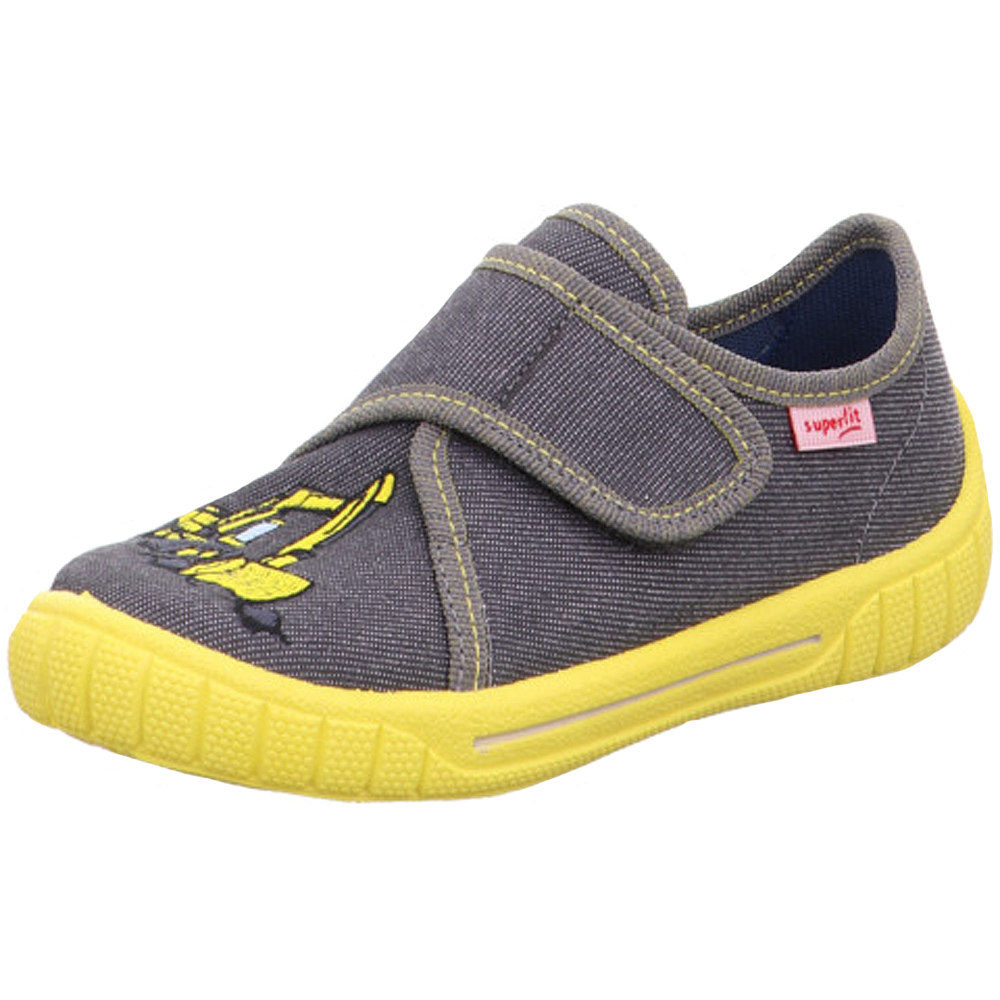 Superfit Bill Jungen Hausschuhe Marken Bagger (Grau/Gelb) & Schuhe Superfit | Flux | Online 