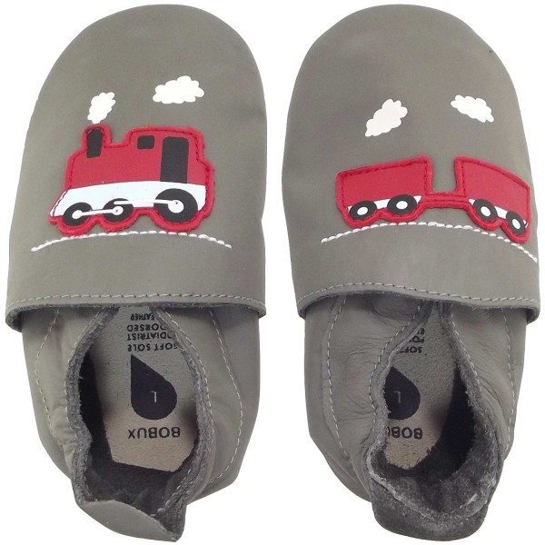 Bobux Train & Carriage Baby Krabbelschuhe grau (grey) 2