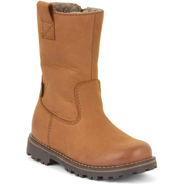 Froddo FroddoTex Maxine Mädchen Wasserdichte Winterstiefel mit Wollfutter Cognac