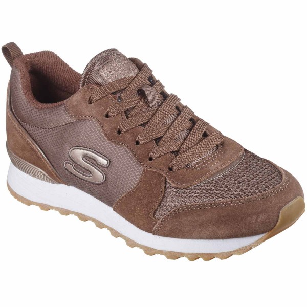 Skechers OG 85 - Goldn Gurl Damen Retro Jogging Sneaker Braun (Chocolate)