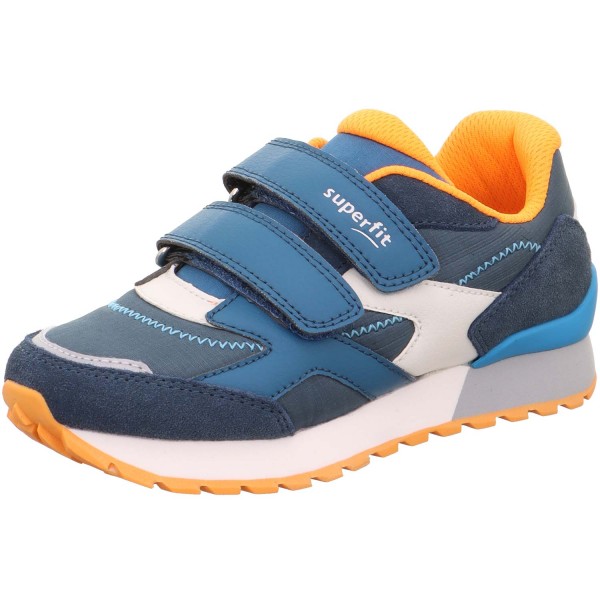 Superfit Dash Kinder Jogging-Sportschuhe Blau/Orange