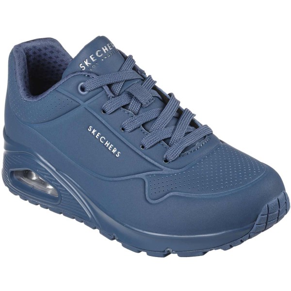 Skechers Uno - Stand on Air Damen Fashion-Sneaker in Monochrom Blau (Blue)