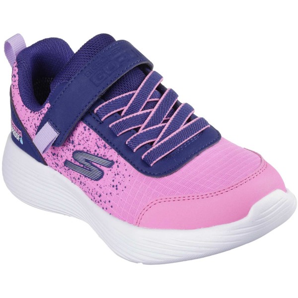 Skechers Go Run 400 V.2 Mädchen Wasserdichte Sneaker Blau/Rosa (Navy/Hot Pink)