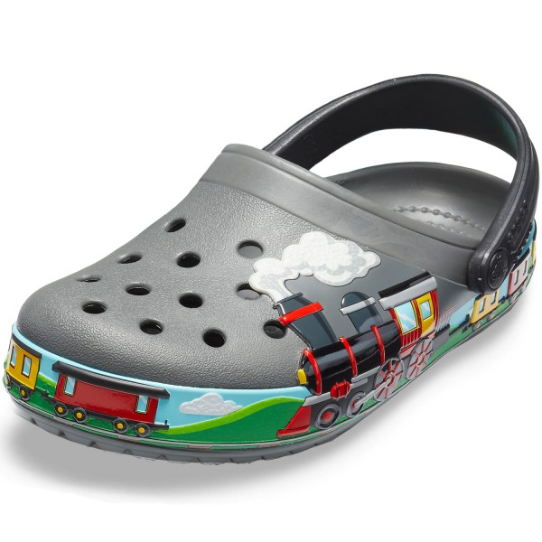 gray kids crocs