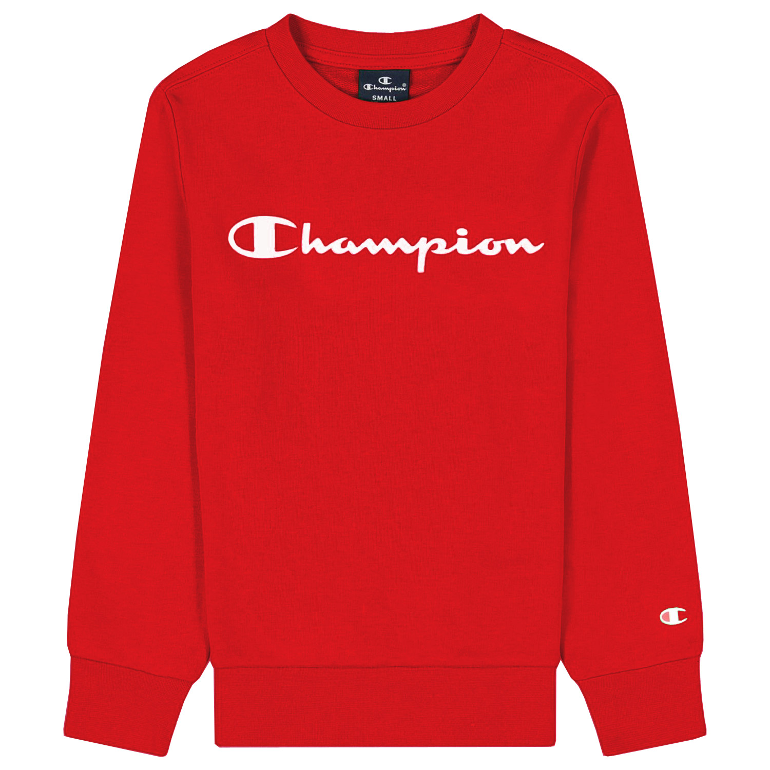 Champion Crewneck Sweatshirt Kids Kinder & & Logo-Schriftzug mit Schuhe Accessoires Online | Flux Sweatshirts (LLR) | Pullover Jacken | Rot