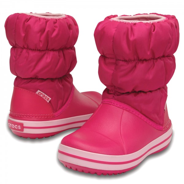 Crocs Winter Puff Boot Kids Girl Winter Boots candy pink | Winter Boots ...
